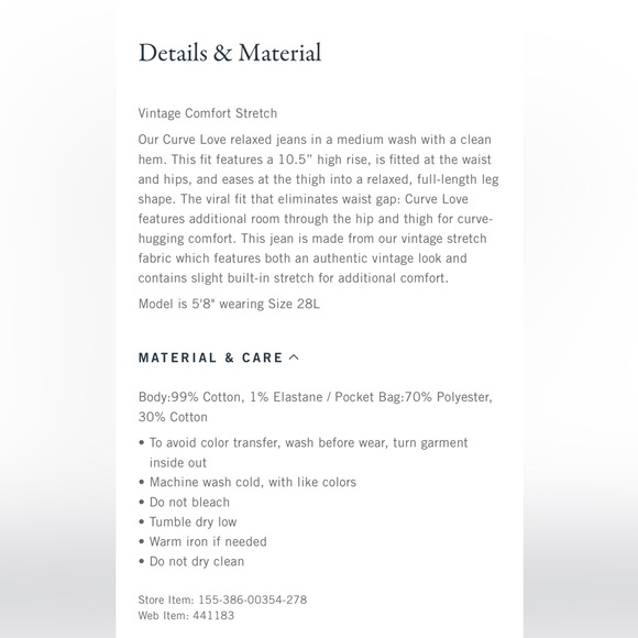 Abercrombie Curve Love High Rise 90s Relaxed Jean - Picture 6 of 6